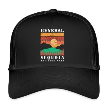 Parc national de Sequoia Sequoias General Nevada So - Casquette trucker  - noir/noir - Devant