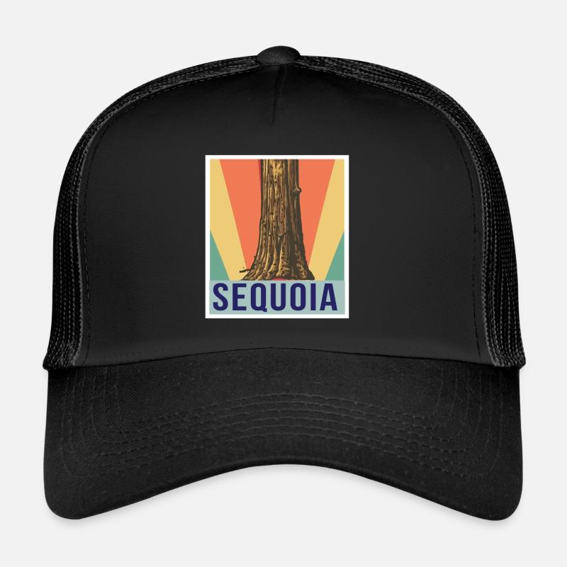 Sequoia Sequoias National Park Hiking Camping N Trucker Cap