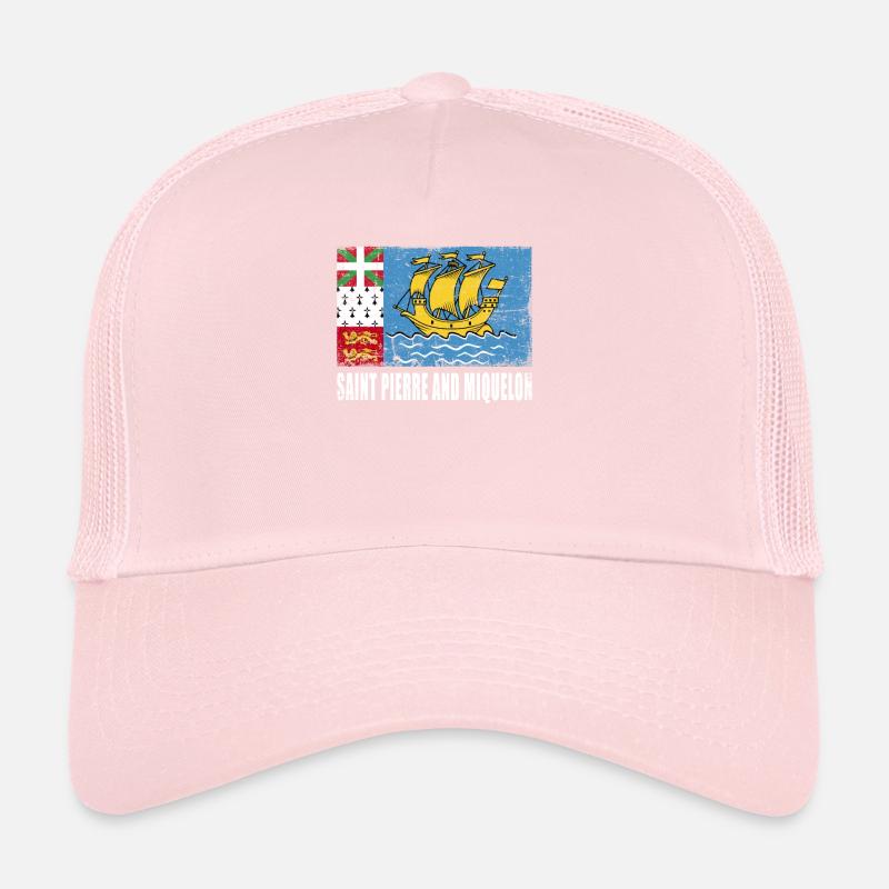 Drapeau de Saint-Pierre-et-Miquelon Casquette trucker 