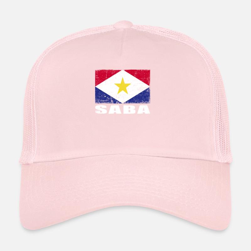 Saba Flag Grunge Saba Flag Casquette trucker 