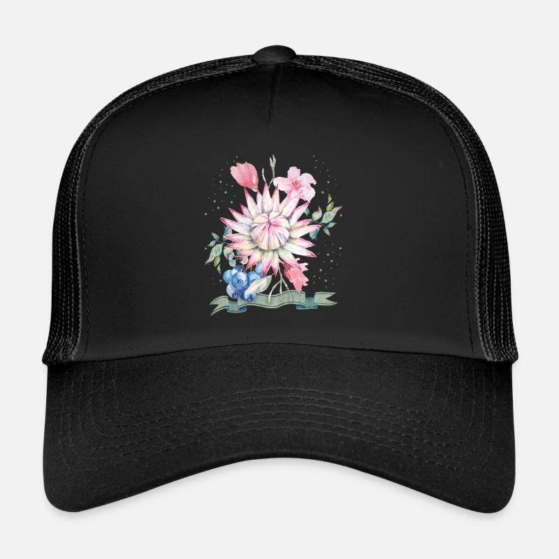 Aquarelle Protea, illustration protea Casquette trucker 