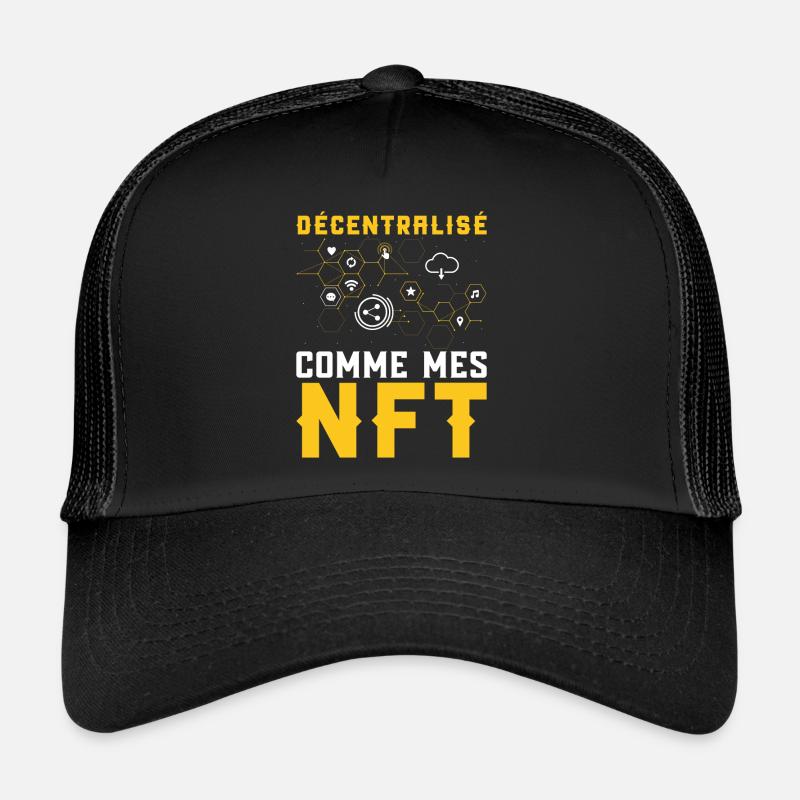 Décentralisé, comme les NFT | Logo pour traders Casquette trucker 