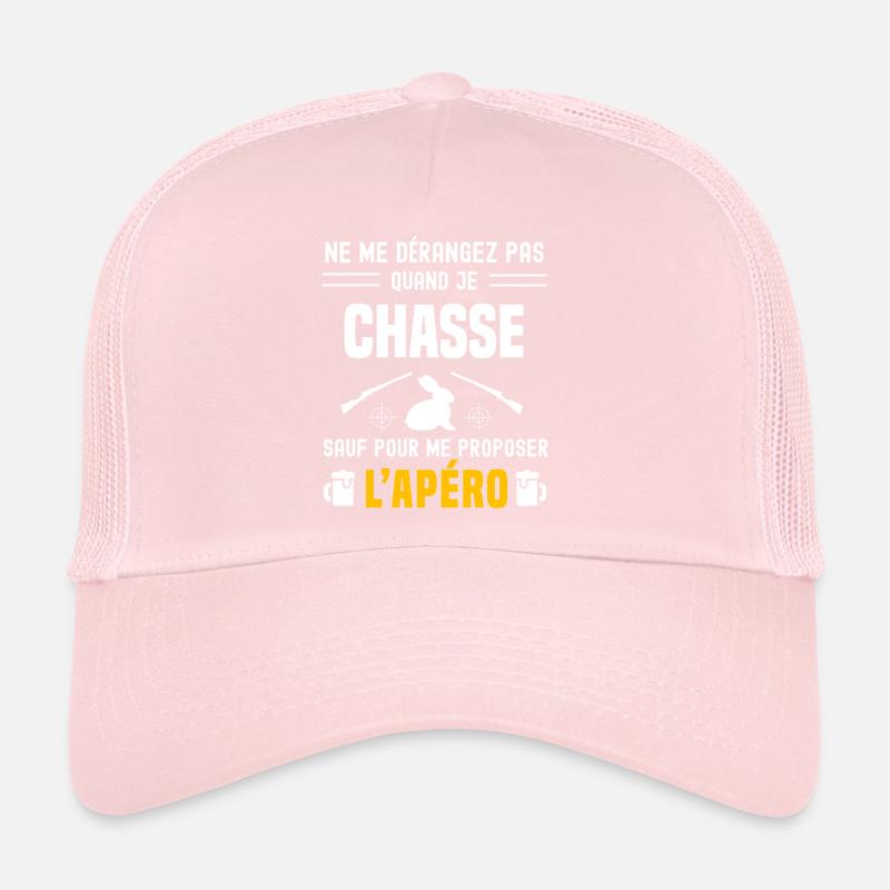 chasse au lapin ne dérangez pas sauf apéro Casquette trucker 