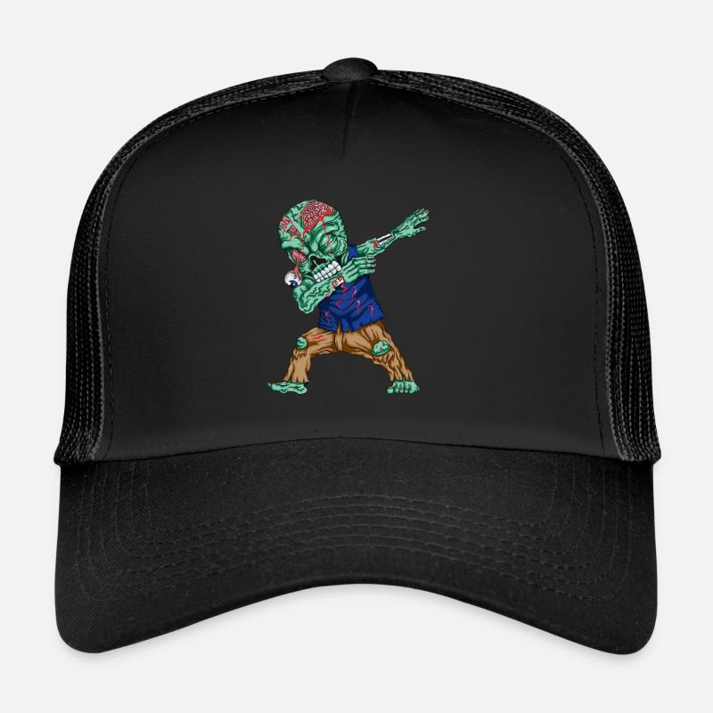 Monster Dabbing Zombie Dances Dab Scary Costume Trucker Cap