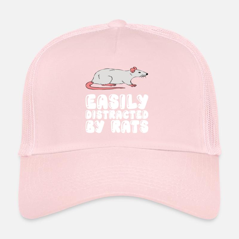 Facilement distrait par les rats Casquette trucker 