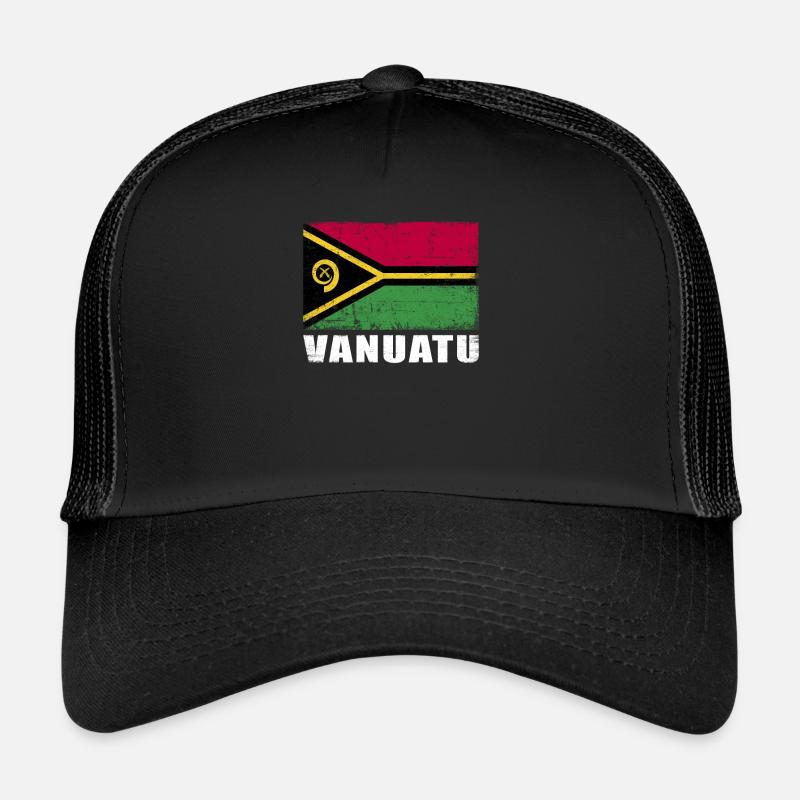 Vanuatu Drapeau Grunge Vanuatu Drapeau Casquette trucker 