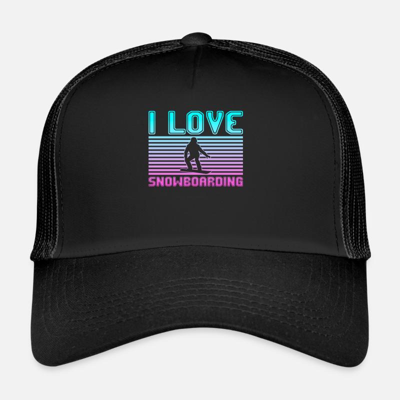 I love snowboarding Trucker Cap