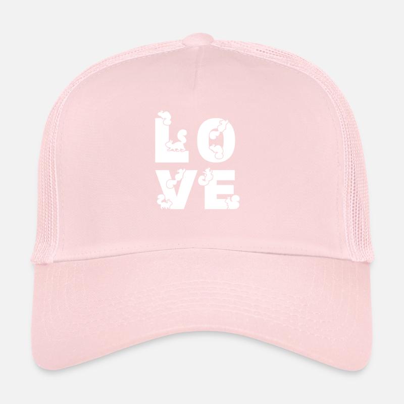 Écureuil AMOUR Mignon Écureuil Casquette trucker 