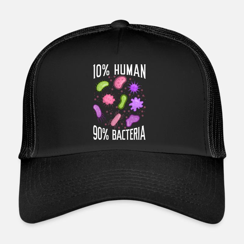 10% Human 90% Bacteria Science Microbiology Trucker Cap