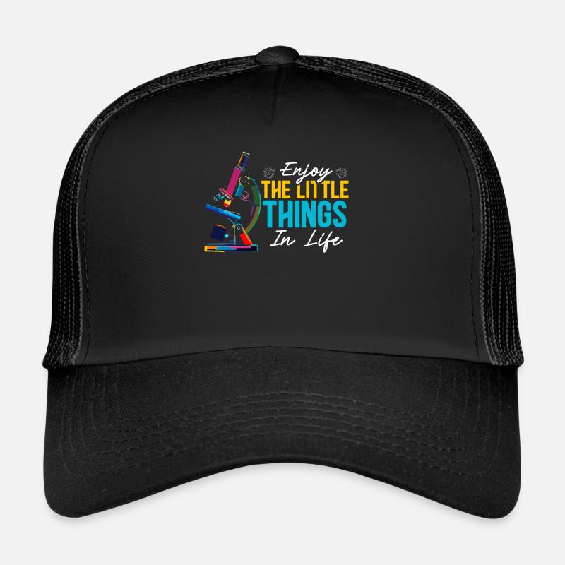 Enjoy Little Things In Life Science Microbiology Trucker Cap