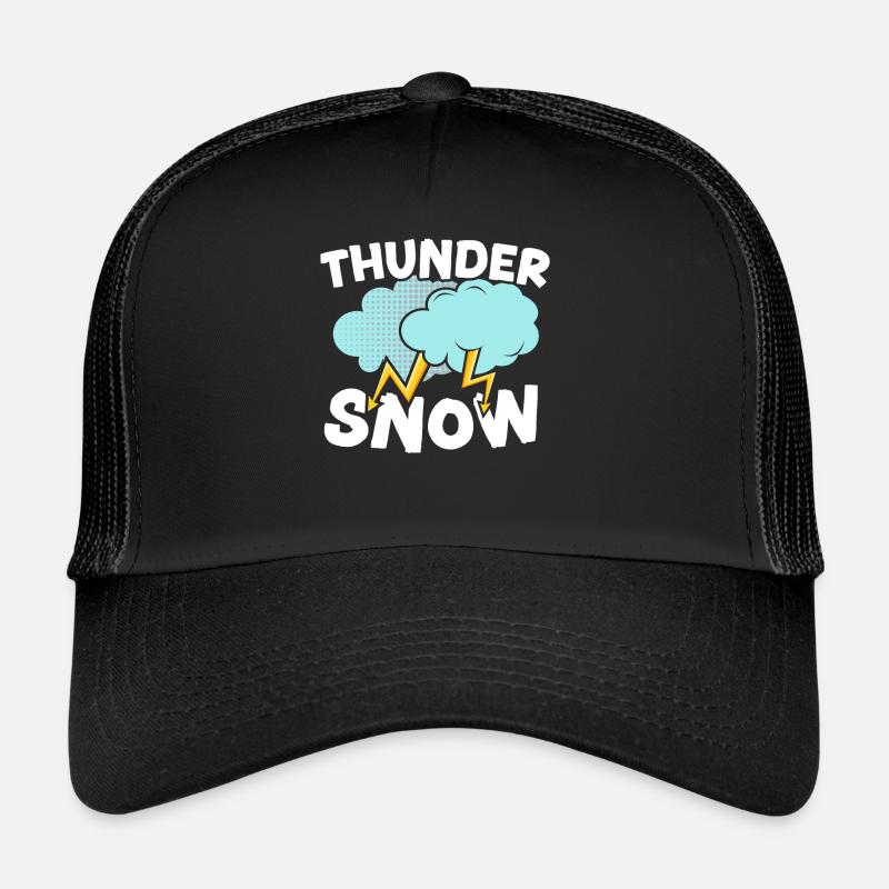 Thunder Snow Lover Ice Cold Saison hivernale enneigée Casquette trucker 
