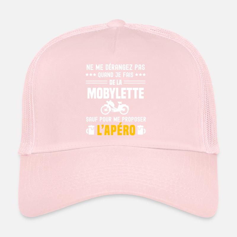 mobylette ne dérangez pas sauf apéro Casquette trucker 