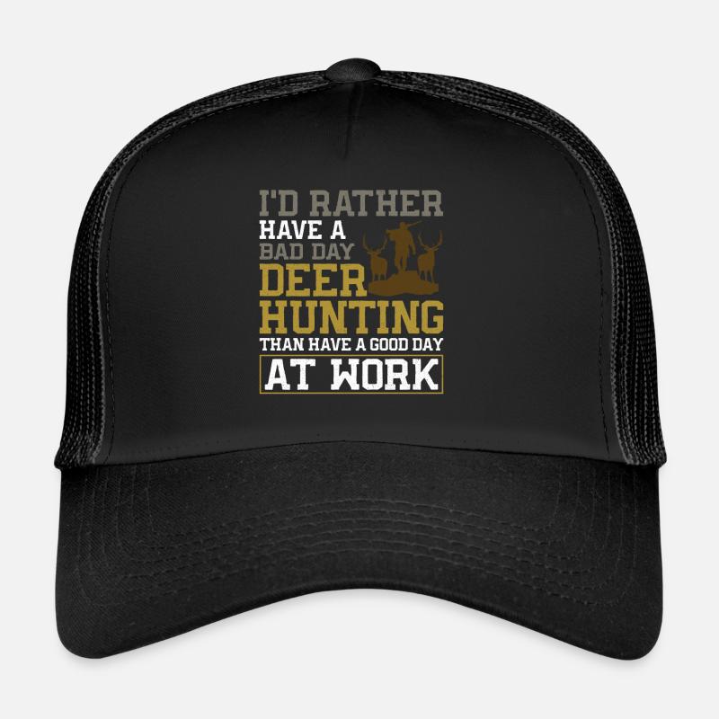 Chasseur de cerfs buck J’aurais Casquette trucker 