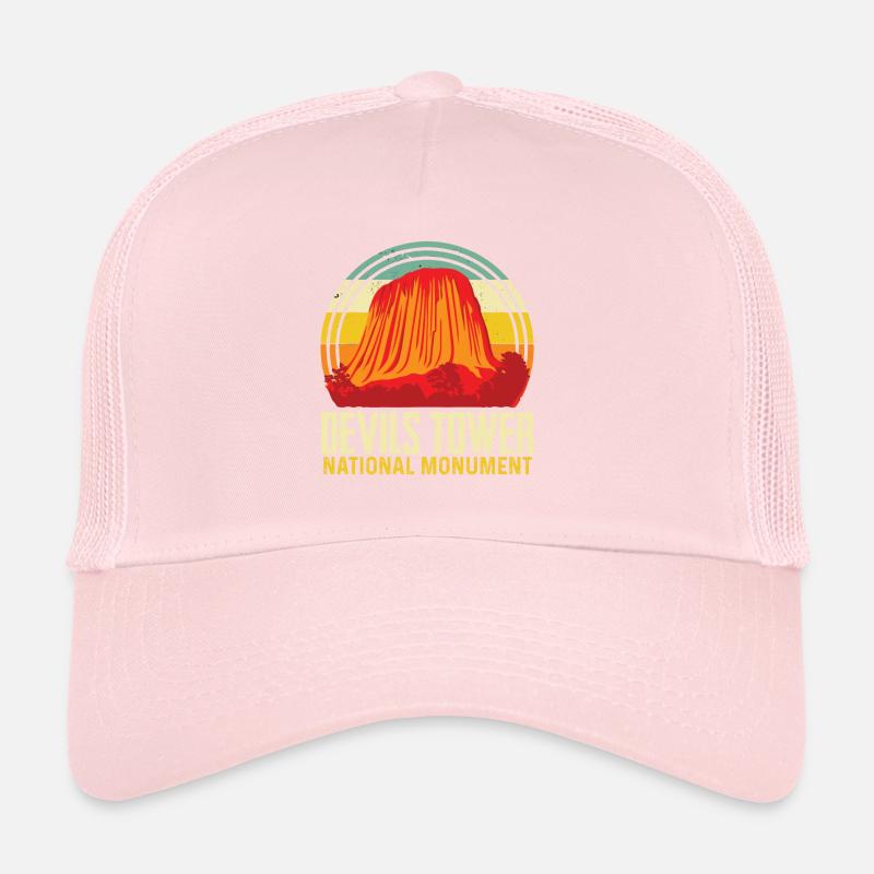 Wyoming Devils Tower National Monument Souvenir Natu Casquette trucker 