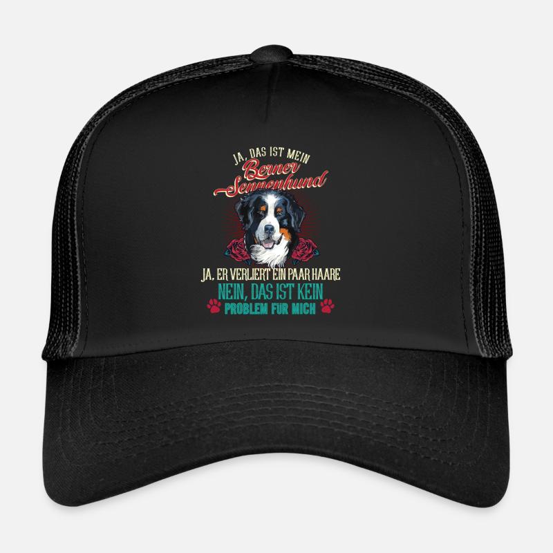 Berner Sennenhund Problem - Trucker Cap - Schwarz/Schwarz
