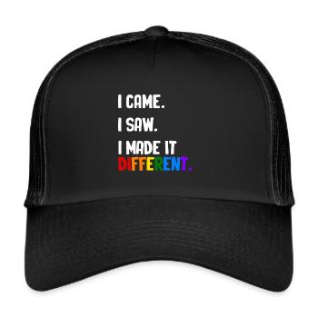 Autist Autismus Autism Awareness Day Asperger Kind - Trucker Cap - Schwarz/Schwarz - Vorne