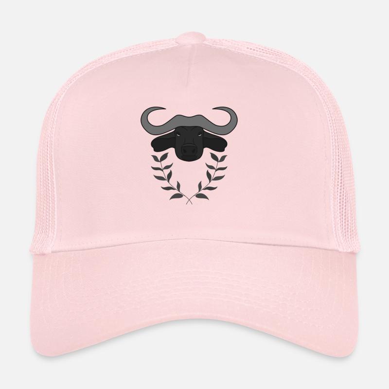 Farmer Beef Animal Head Motif Impression avec Taureau Casquette trucker 