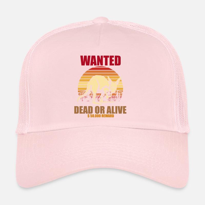 Kangaroo Wanted Australia Souvenir Outback Trucker Cap