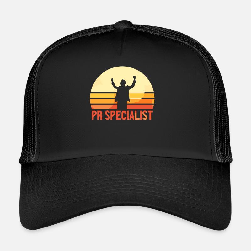 Spécialiste en relations publiques Profession professionnelle Casquette trucker 