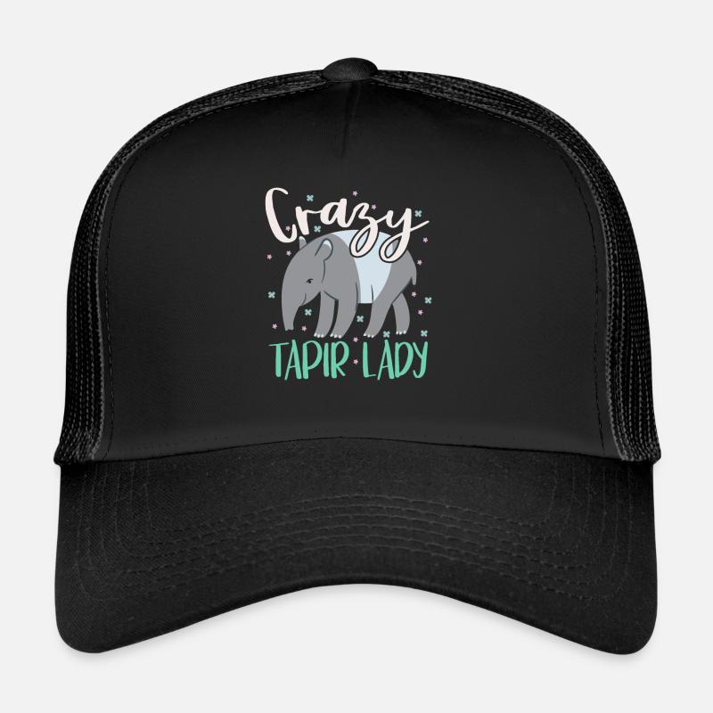 Verrückte Tapir-Dame Tierpfleger Tapirrific Trucker Cap