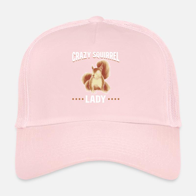 Verrückte Eichhörnchen-Lady Eichhörnchen-Liebhaber Trucker Cap