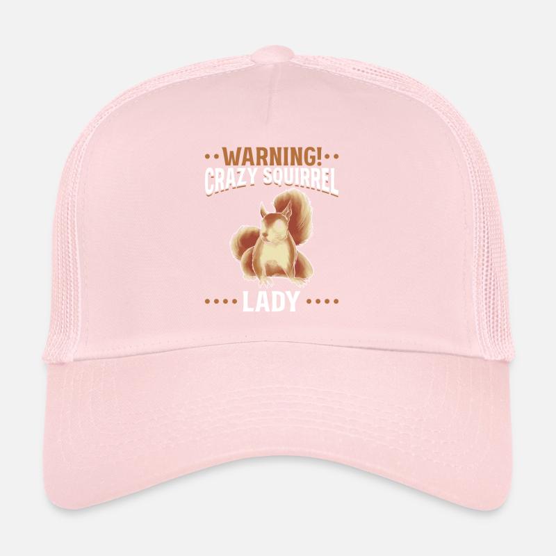 Warnung! Crazy Squirrel Lady Lustiges Eichhörnchen Trucker Cap