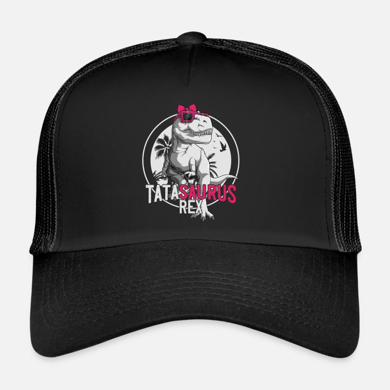 Tatasaurus Best Tata Dinosaur Gift Aunt Trucker Cap