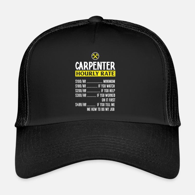 Drôle de menuisier Charpentier Charpentier Charpentier Charpentier Casquette trucker 