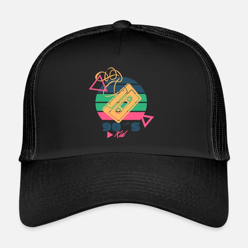 90s Kid - Trucker Cap - black/black