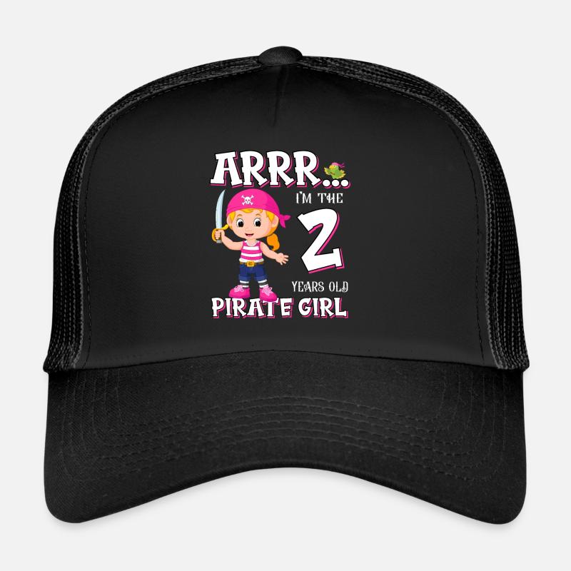 Pirate Boy 2 Jahre alter Pirat 2. Geburtstag Trucker Cap
