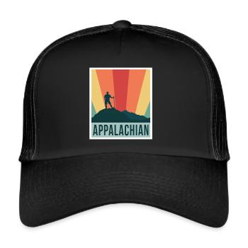 Appalachian Mountain Range Hiking Tours North America - Trucker Cap - black/black - Front