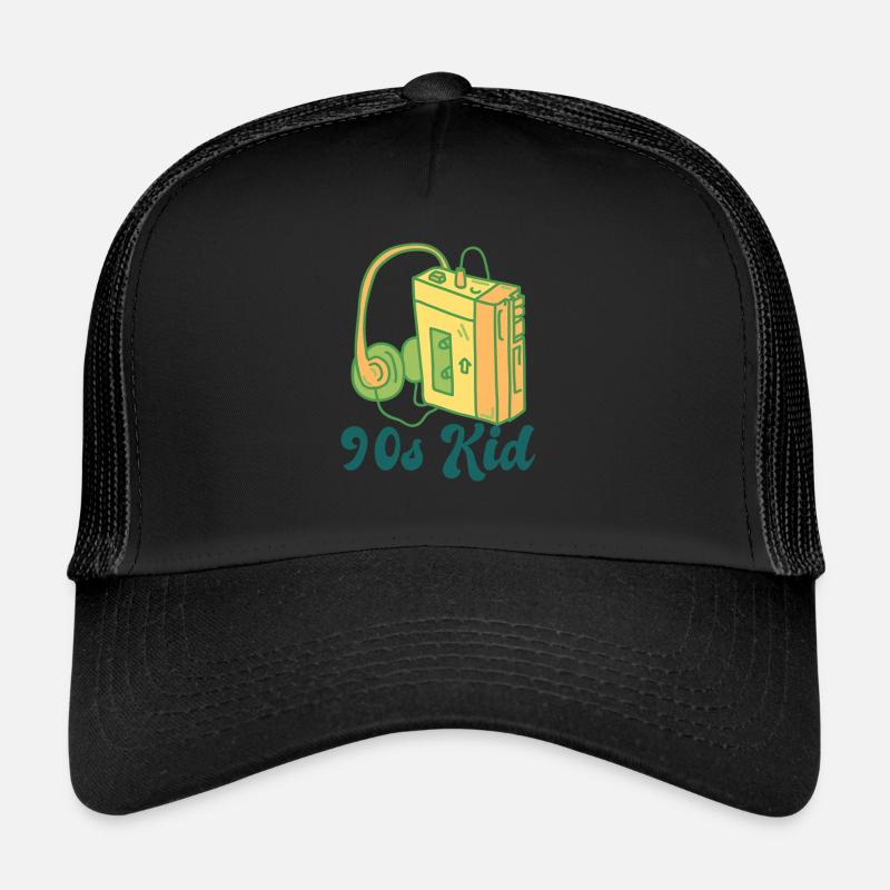 90s Kid - Trucker Cap - black/black