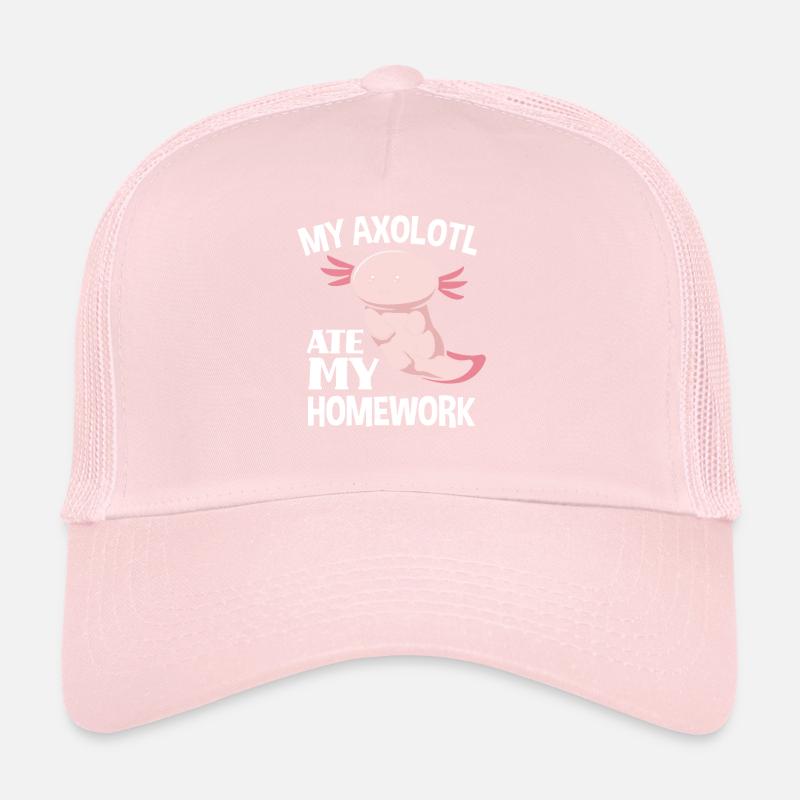 Axolotl Devoirs Casquette trucker 