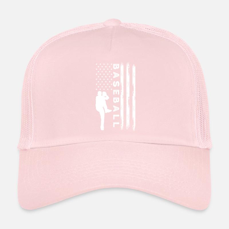 Baseball Drapeau américain Casquette trucker 