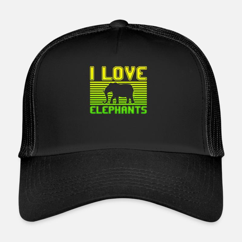 I love elephants Trucker Cap