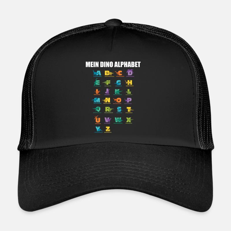 Dinosaurier Alphabet Arten Dino Typen Trucker Cap