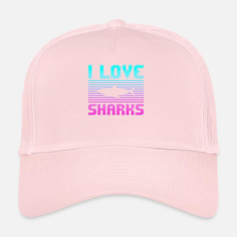 J’adore les requins Casquette trucker 