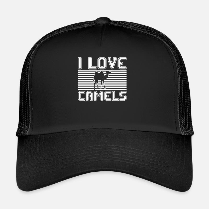 I love camels - Trucker Cap - Schwarz/Schwarz