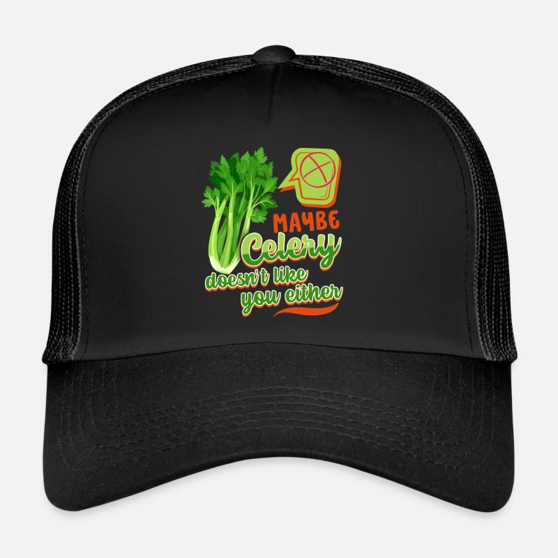 Céleri, dicton drôle, Céleri-Ne-vous-aime-pas Casquette trucker 