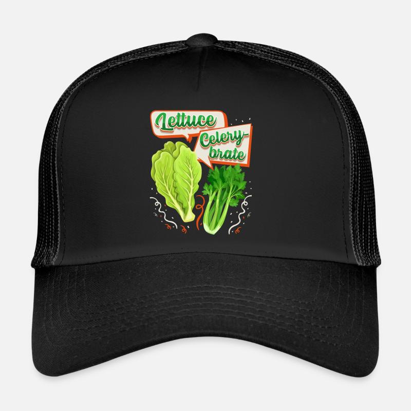 Céleri, salade drôle de dicton, jeu de mots Casquette trucker 