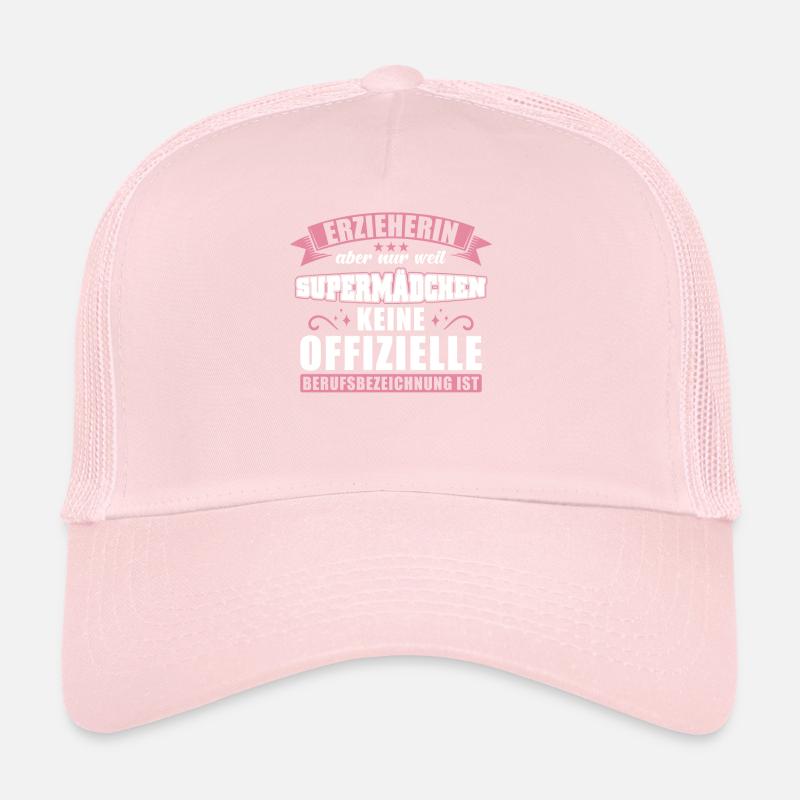 Erzieherin Geschenk Supermädchen Trucker Cap
