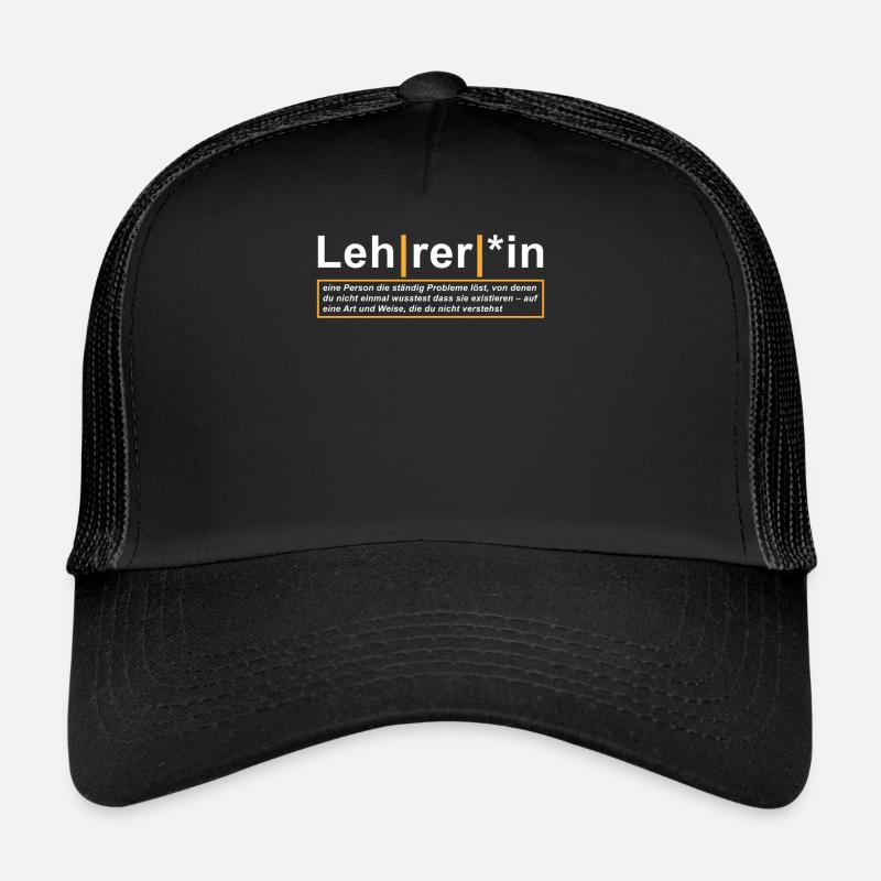 Lehrer Definition Lustiges Lehrer Geschenk Trucker Cap