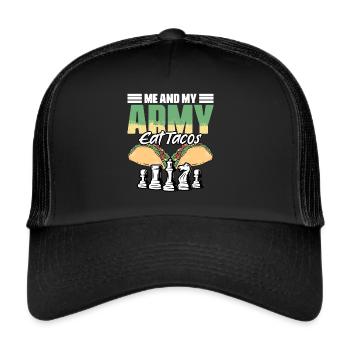 Funny board game sports humor for a - Trucker Cap - black/black - Front