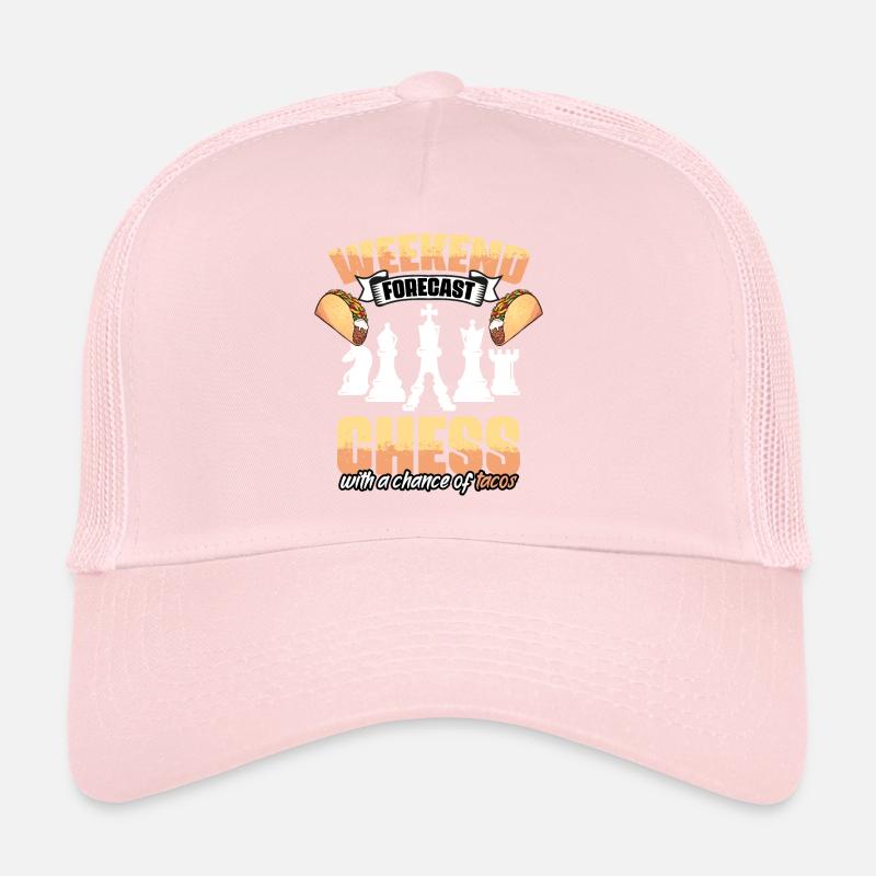 Weekend Forecast Funny Chess Game Enthusiast Trucker Cap