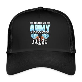 Fun board game sport for a - Trucker Cap - black/black - Front