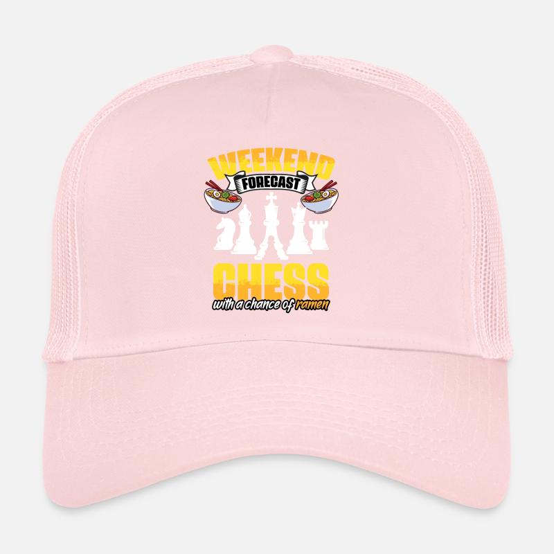 Weekend Forecast Funny Chess Game Enthusiast Trucker Cap