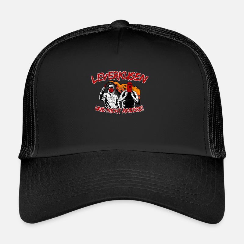 Leverkusen und nicht anders UPDATE - Trucker Cap - Schwarz/Schwarz