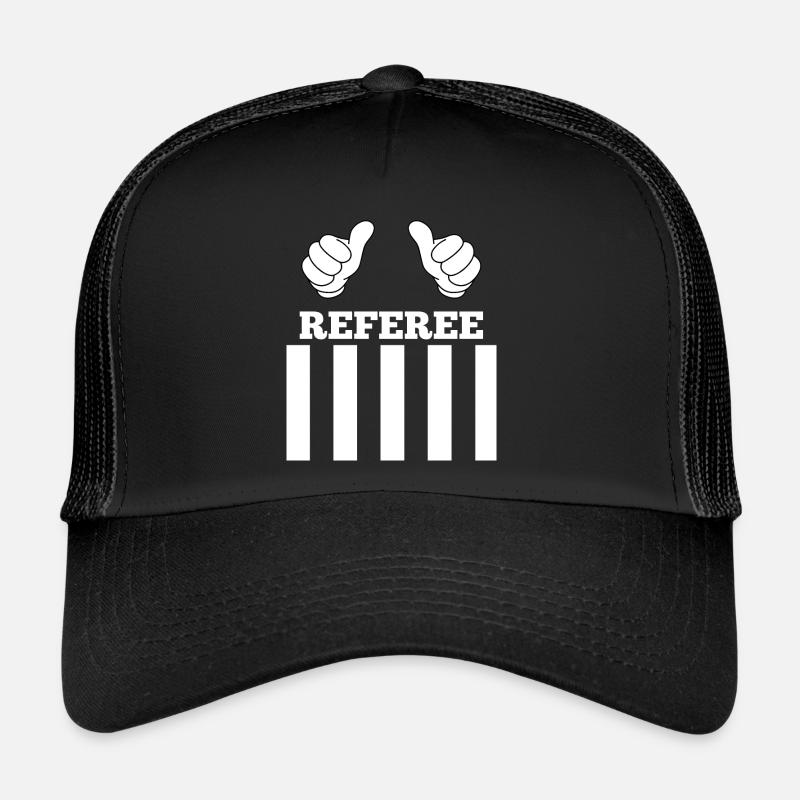 Schiedsrichter Outfit - Trucker Cap - Schwarz/Schwarz