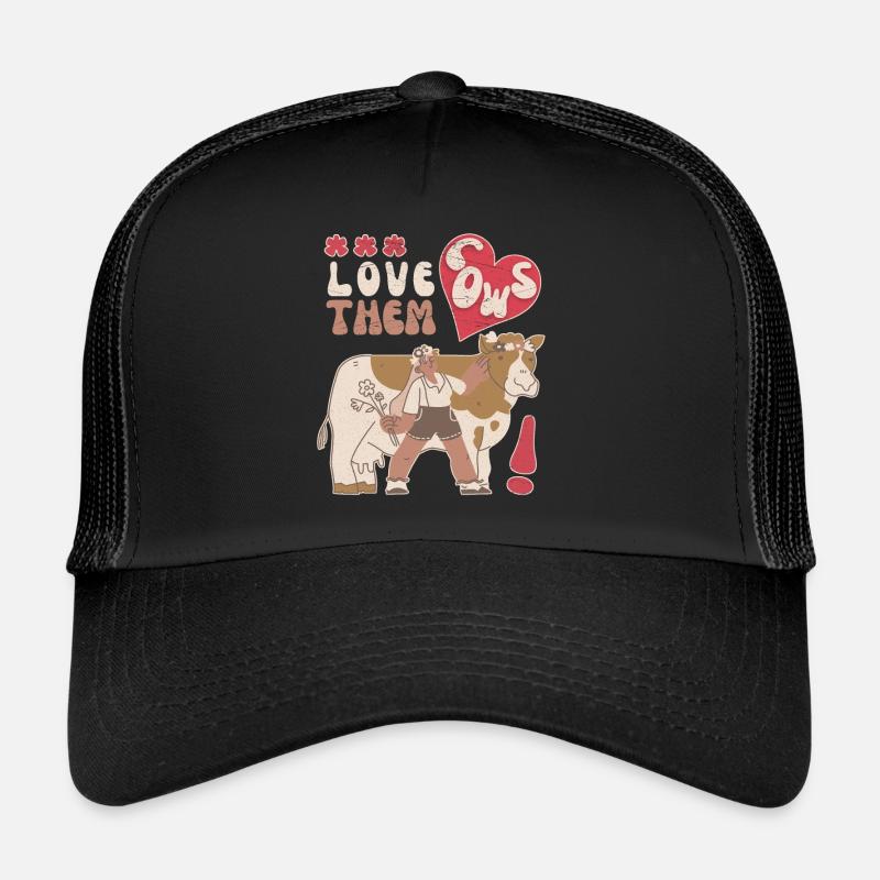 Kuh, Kühe, Love-Cows, lustiger Spruch Trucker Cap