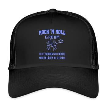 ROCK 'N ROLL GROOM - Casquette trucker  - noir/noir - Devant